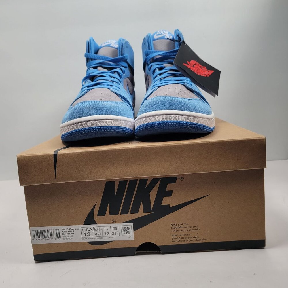 Air Jordan 1 High Zoom CMFT Men's Blue Grey Sneakers DV1307-014 US Size 13 NWB - Picture 2 of 10